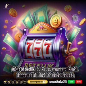 สมัคร of betflik เว็บเดียวจบ ครบทุกเกมเดิมพัน ฝากถอนออโต้ ไม่มีขั้นต่ำ เล่นง่าย จ่ายจริง